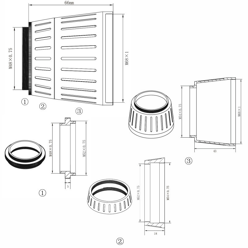 Omegon Pro APO AP 72/400 Quintuplet OTA Apochromatic refractor