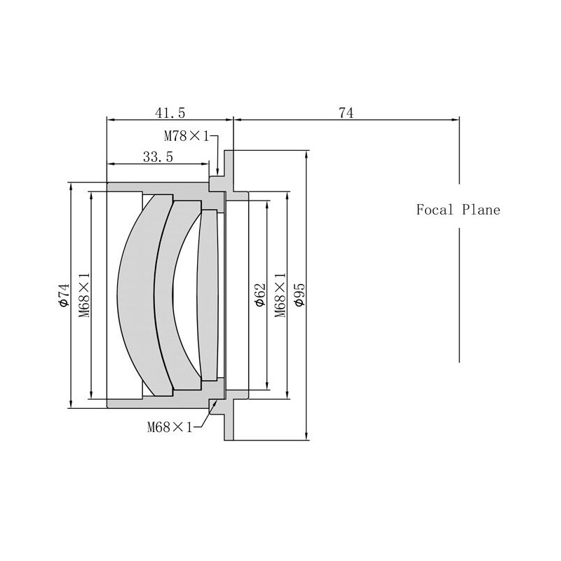 Omegon Pro Reducer 2.5" 0.8x Full-Frame for RC