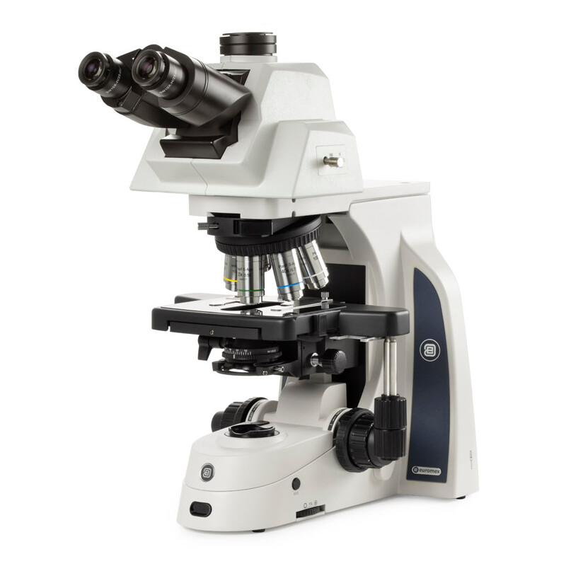 Euromex Microscope Mikroskop DX.1158-APLi, trino, plan, apo, 40x-1000x, ergo head, AL, LED-3W