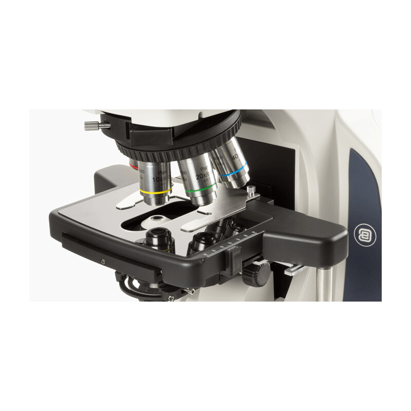 Euromex Microscope Mikroskop DX.1158-APLi, trino, plan, apo, 40x-1000x, ergo head, AL, LED-3W