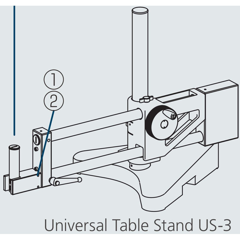 Nikon US-3,  double arm Universal Stand, for C-FMAN or SM Focusing Mount