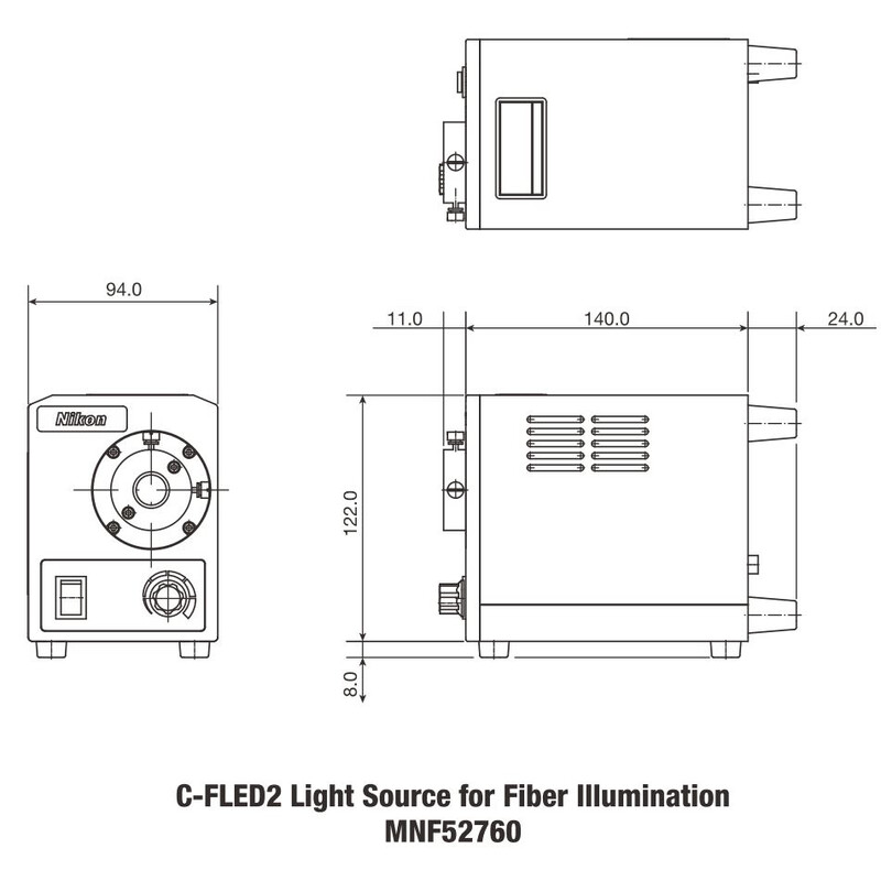 Nikon C-FLED2 LED Light Source for Fiber Illuminator