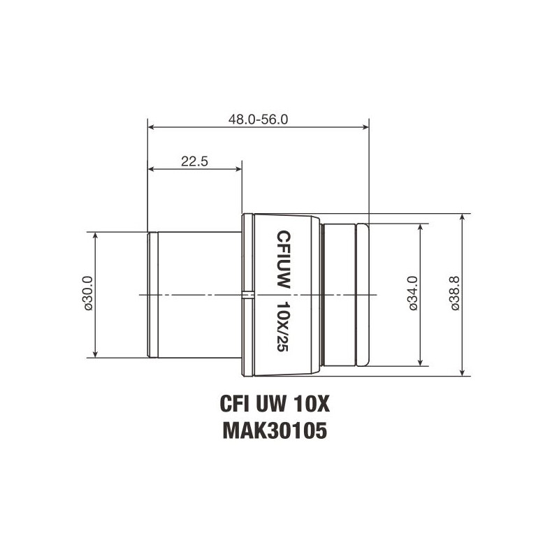 Nikon CFI Eyepiece UW 10X/25