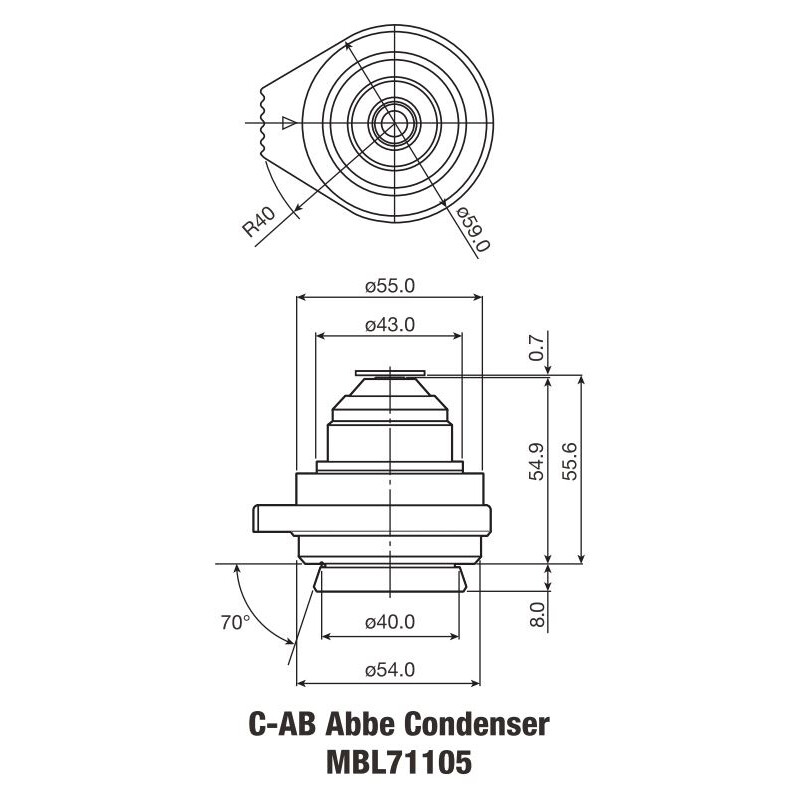 Nikon C-C Abbe condenser N.A. 0.90
