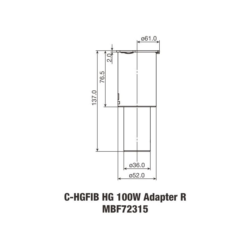 Nikon C-HGFIB HG 100W ADP Light Fiber Adapter