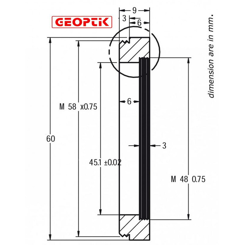 Geoptik Adapter 50.8mm/M58 Adaptors