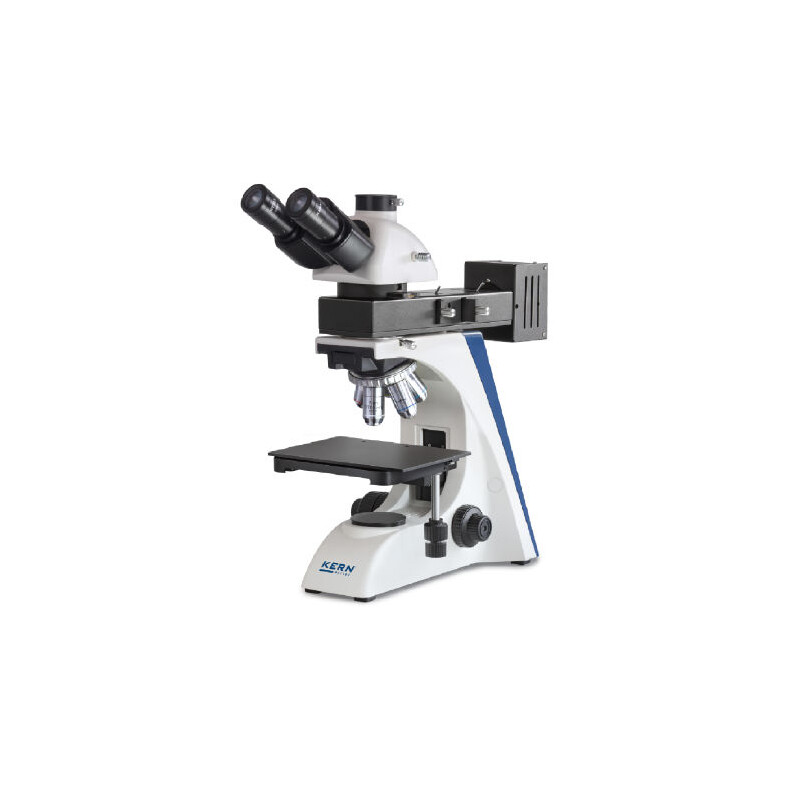 Kern Microscope OKO 176, MET, POL, trino, incl. stage, 50x-1000x, epi-/transmission, HAL, 50W