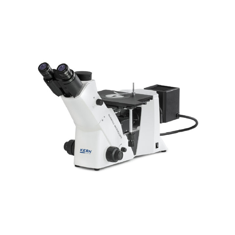 Kern Inverted microscope OLM 171, inverse, MET, POL, trino, Inf planchrom, 50x-500x, Incident  light, HAL, 50W