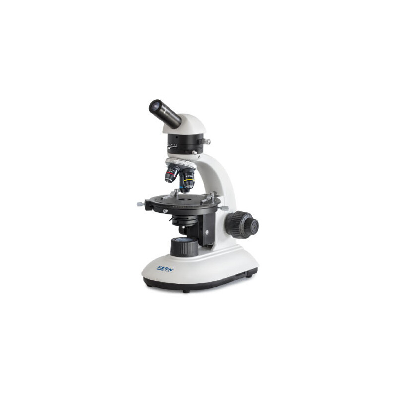 Kern Microscope OPE 118, POL, mono, achromatic, 40x-400x, incident light, halogen, 20W