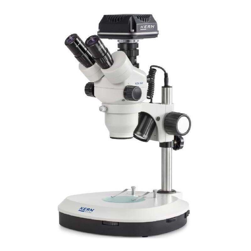 Kern Microscope OZM544C825, trino, 7-45x, HWF 10x23, Incident and Transmitted light, LED 3W, Camera, CMOS, 5MP, 1/2.5", USB 2.0