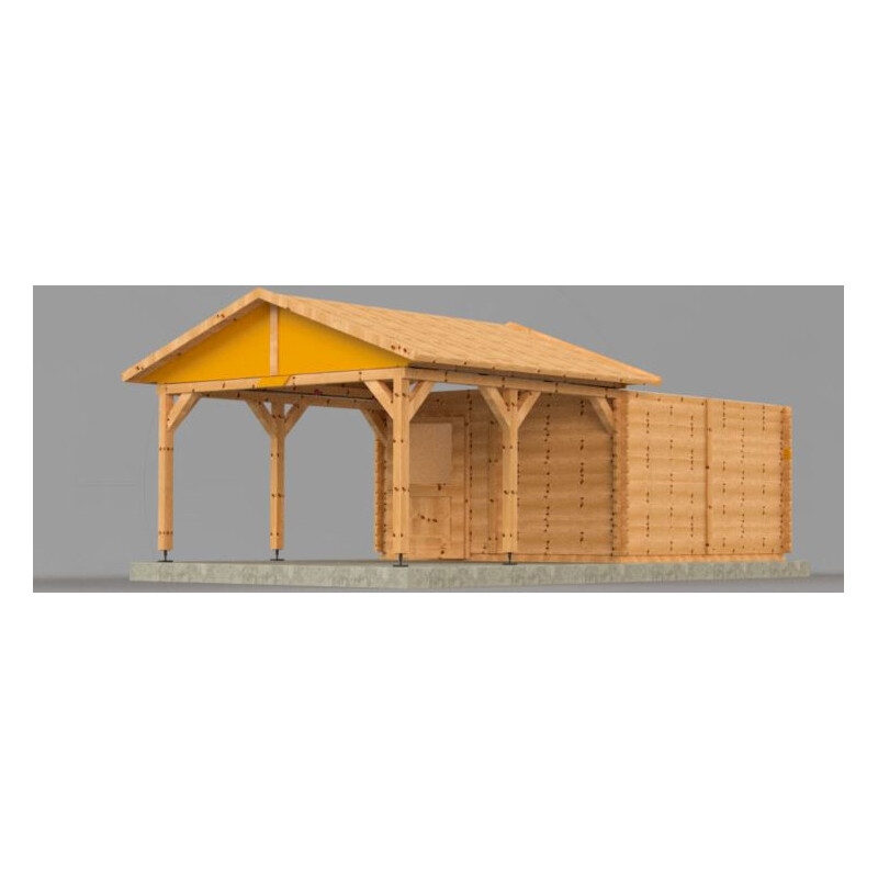 Dome Parts GreenLine Mega observatory with wooden protective cover