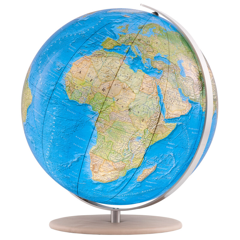 Columbus Globe Duorama 40cm smooth leather camel