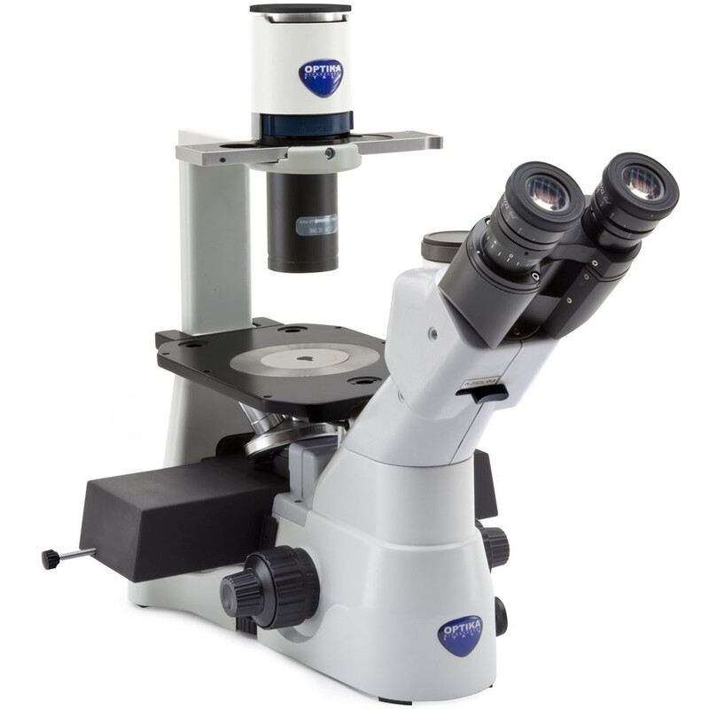Optika Inverted microscope IM-3LD2, Plan IOS LWD PH, LED-FLUO, 400x, Trinocular, B&G Filter Set
