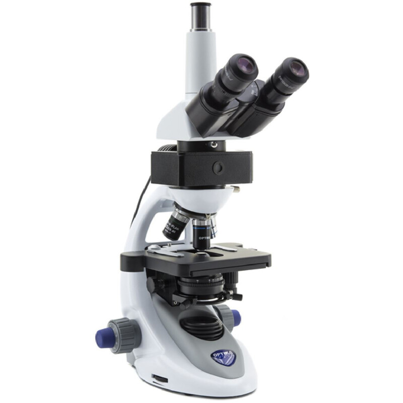 Optika Microscope B-293LD1.50, LED-FLUO, N-PLAN IOS, W-PLAN 500x, blue filterset, trino