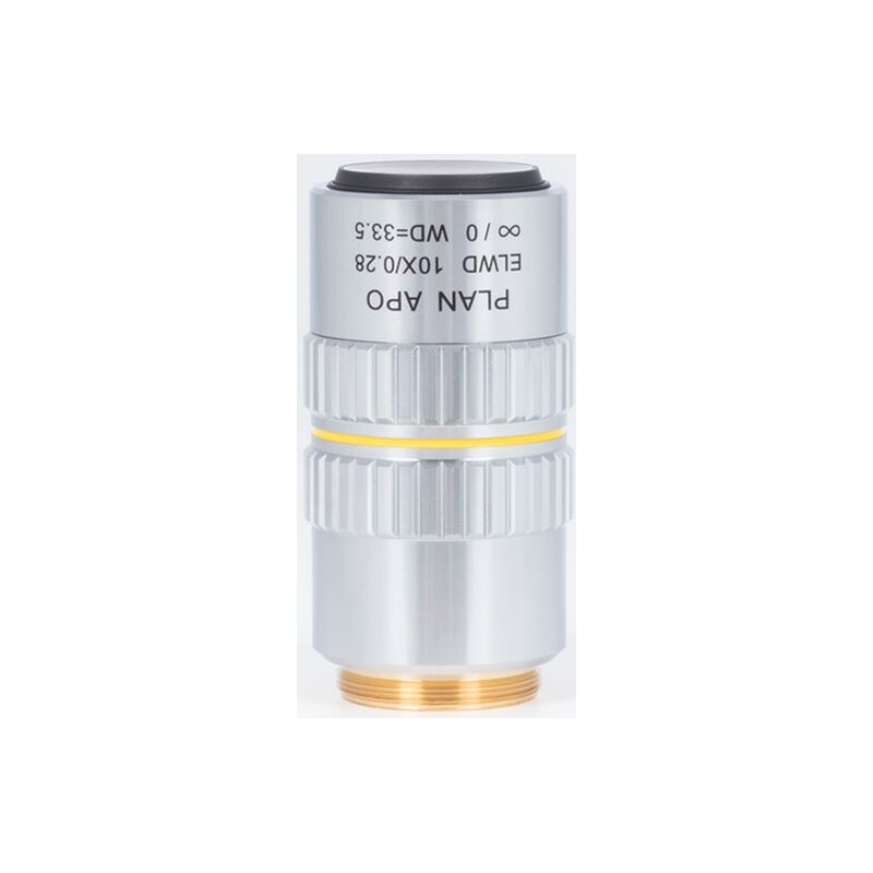Motic Plan apochromatic objective PA ELWD 10X/0.280 (wd 33.5mm) parfocality correction