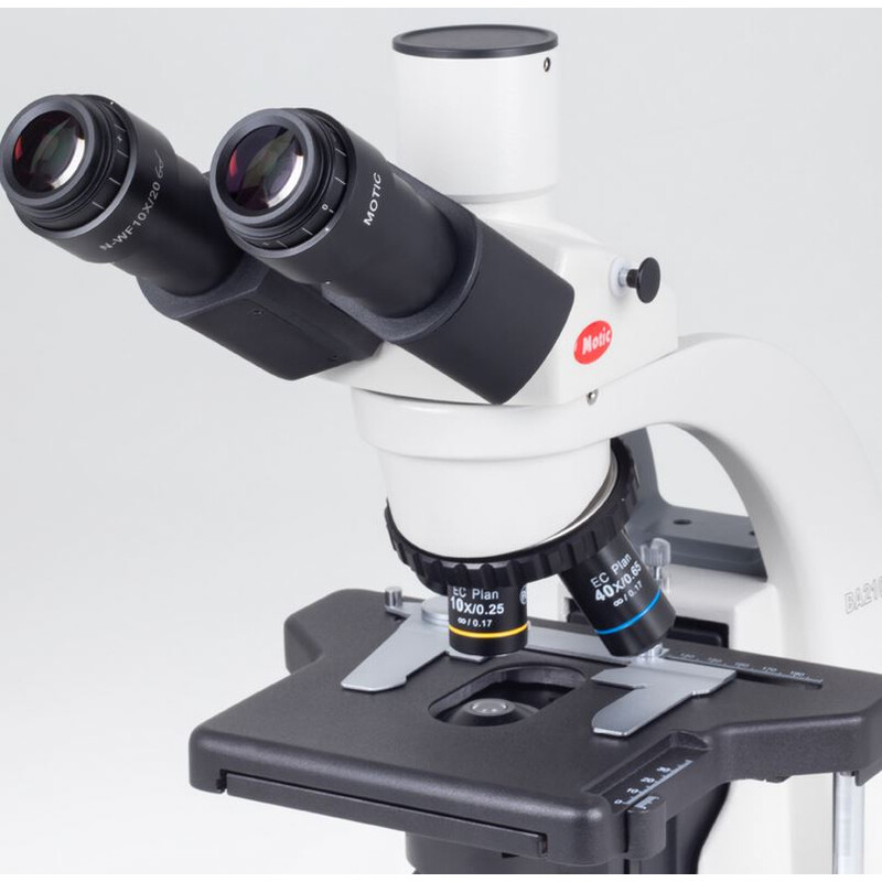Motic Microscope BA210E trino, infinity, EC- plan, achro, 40x-1000x, Hal,