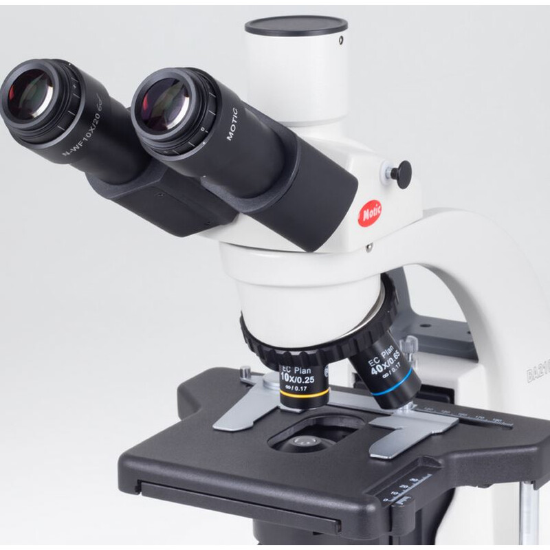 Motic Microscope BA210E trino, infinity, EC- plan, achromatic, 40x-1000x, Hal,