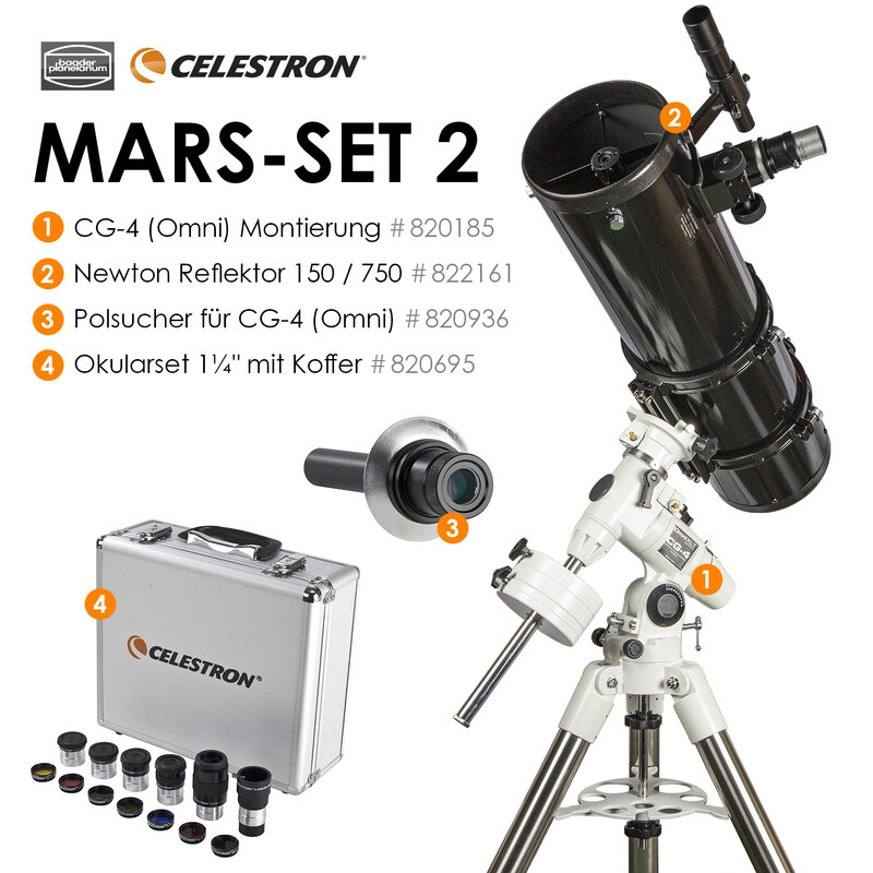 Celestron Telescope N 150/750 CG-4 Mars-Set