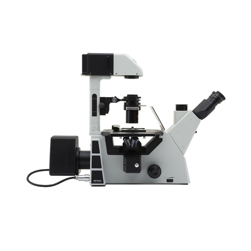 Optika Microscope IM-5FLD-EU, trino, inverted, FL-LED, w.o. objectives, EU