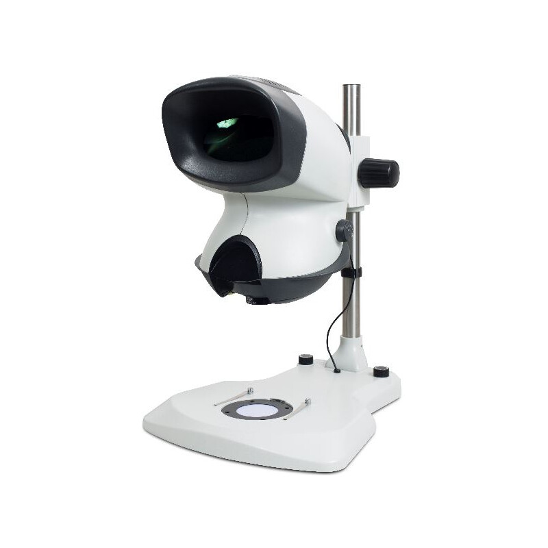 Vision Engineering Stereo zoom microscope MANTIS Elite TS, ME-TS, Kopf,  Auf-Durchlicht, LED, Säulenstativ, mit 2 -fach Revolver,  2-20x, o. Objektive