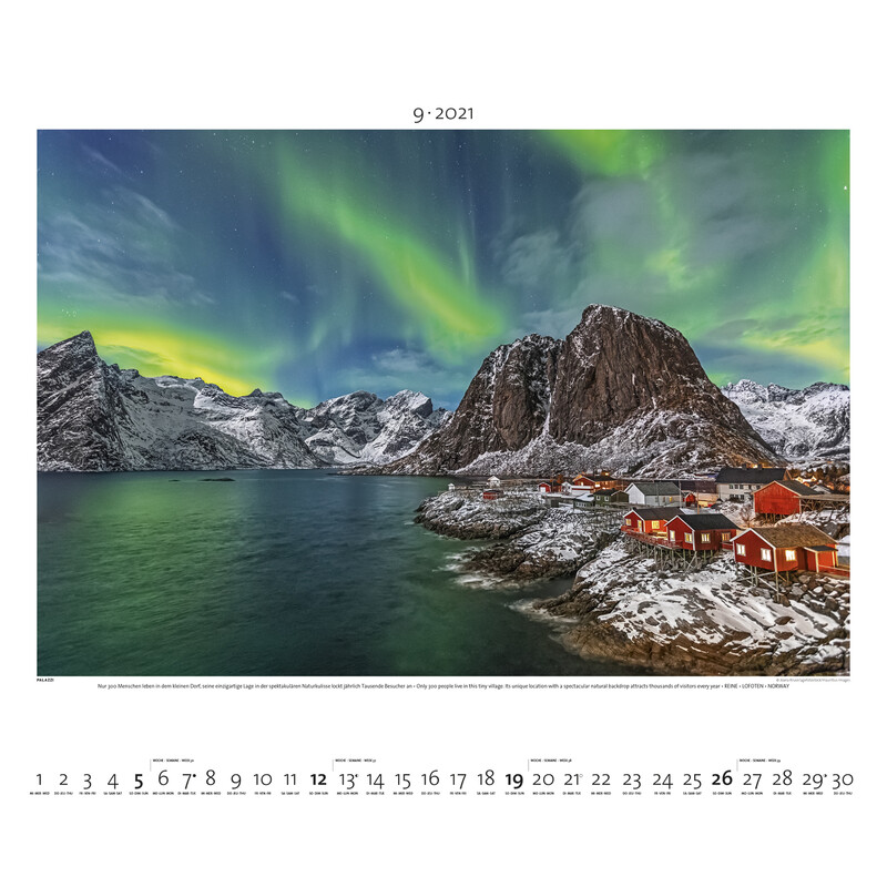 Palazzi Verlag Calendar Aurora Borealis 2021