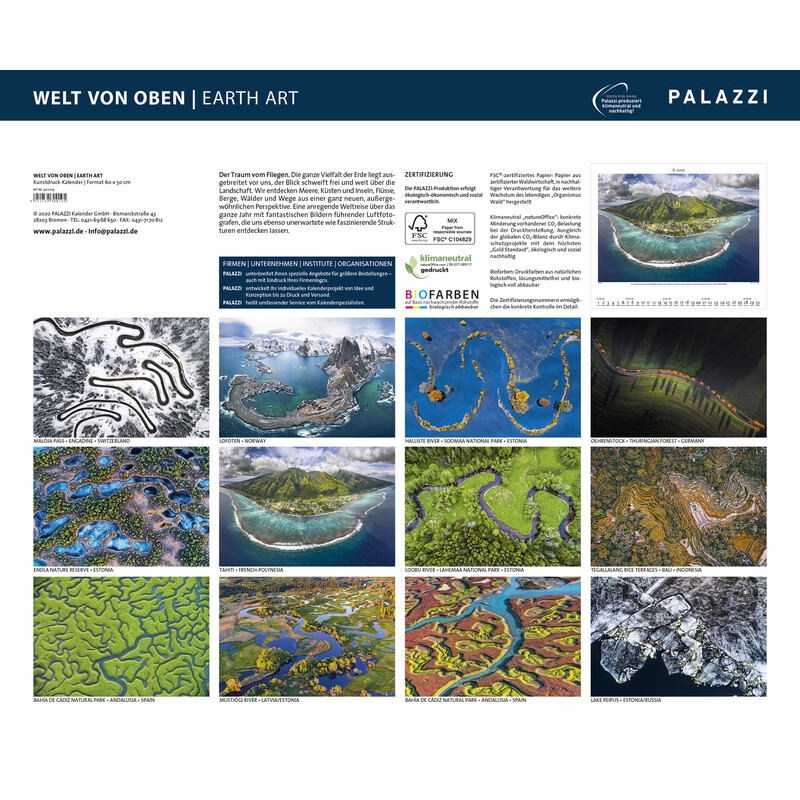 Palazzi Verlag Calendar World from Above 2021