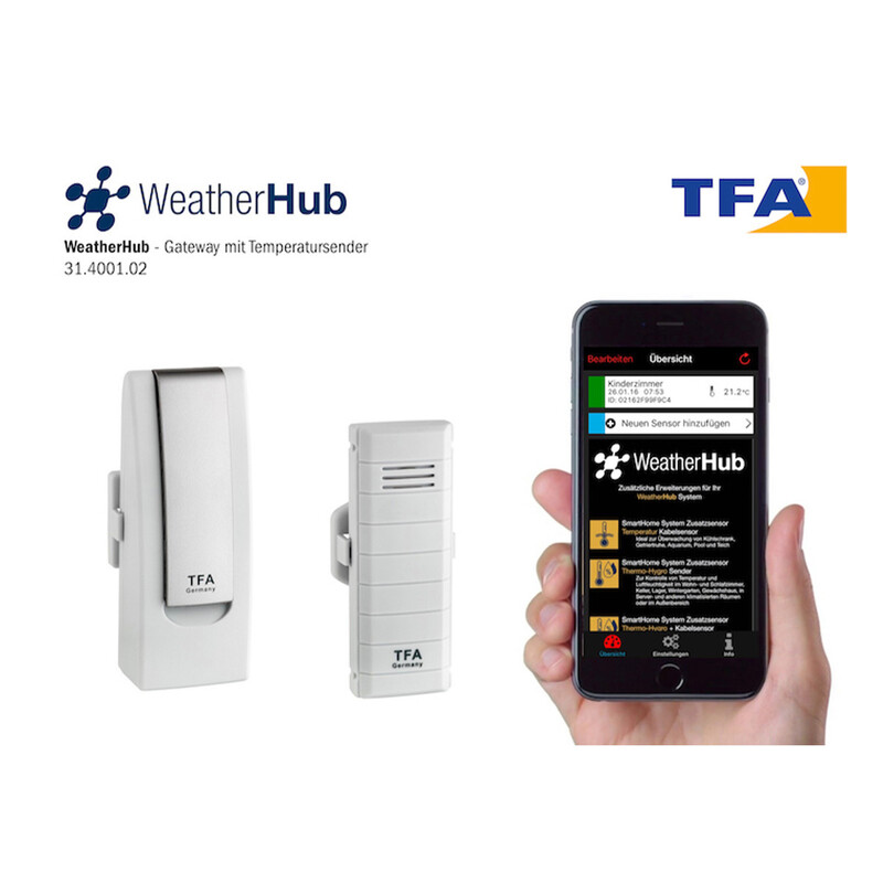TFA Starter set with temperature transmitter WEATHERHUB