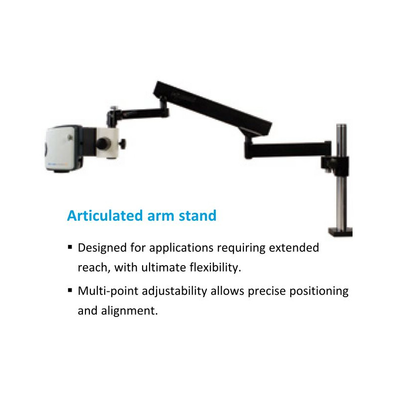 Vision Engineering Microscope EVO Cam II, ECO2CE1, variable articulated arm, LED light, 4 Diopt W.D.245mm, HDMI, USB3, 24" Full HD