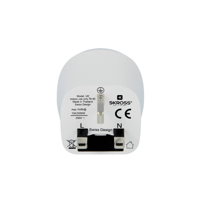 Skross Power pack Travel adapter Europe to UK
