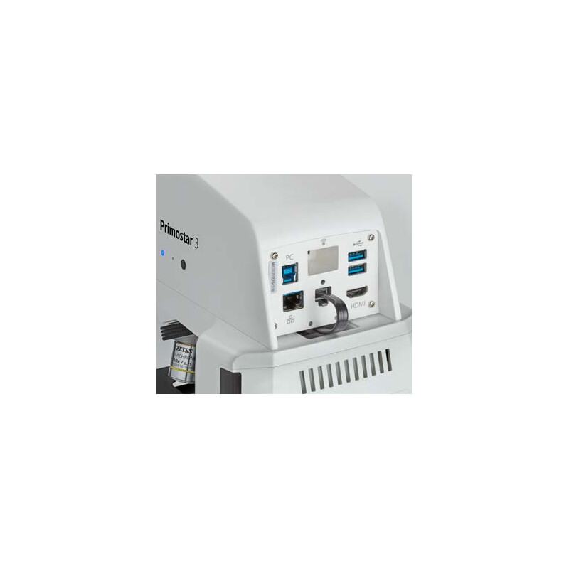 ZEISS Microscope PrimoStar 3, Fix-K, Bi, Cam, SF20, 4 positions, ABBE 0.9, 40x-400x