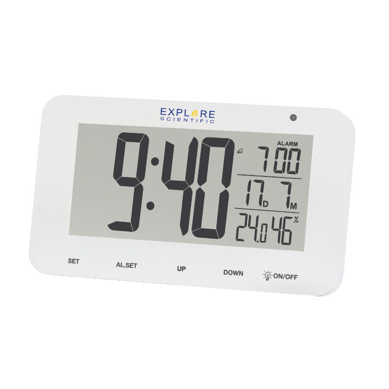 Weather station Radio alarm clock with atmospheric humidity and temperature display