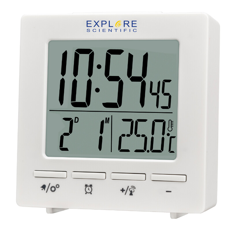 Weather station Radio-controlled clock with indoor temperature