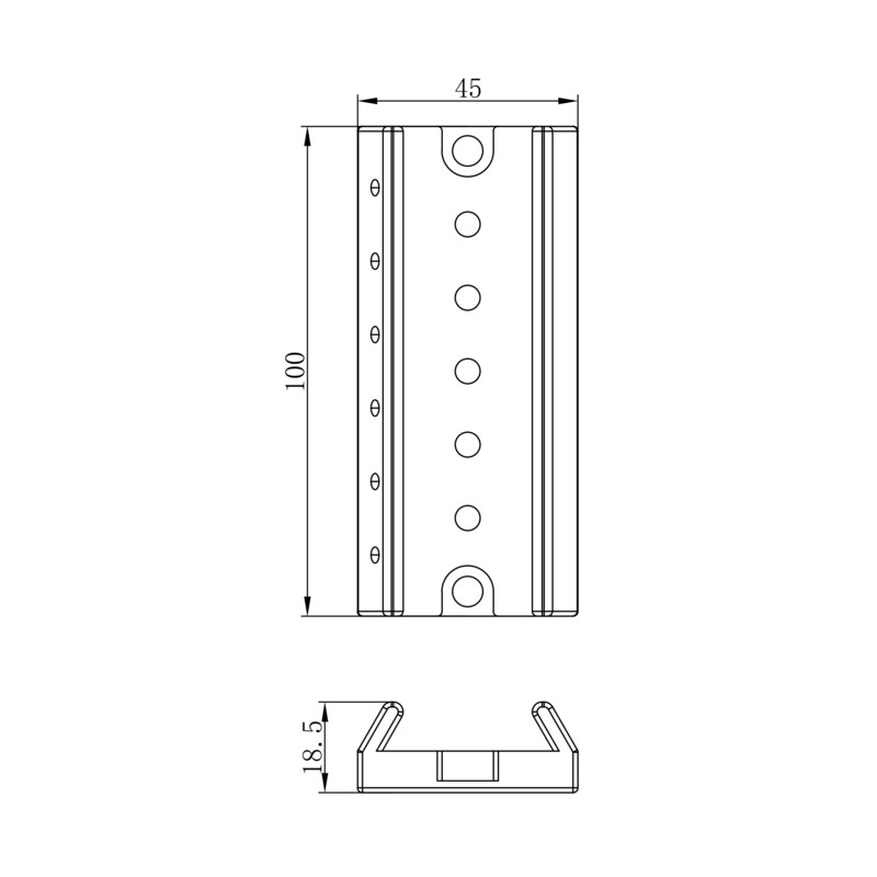 Omegon Finder Scope Mounting Bar for 72/400 Quintuplet APO