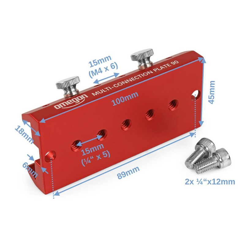 Omegon Finder Scope Mounting Bar for 72/400 Quintuplet APO
