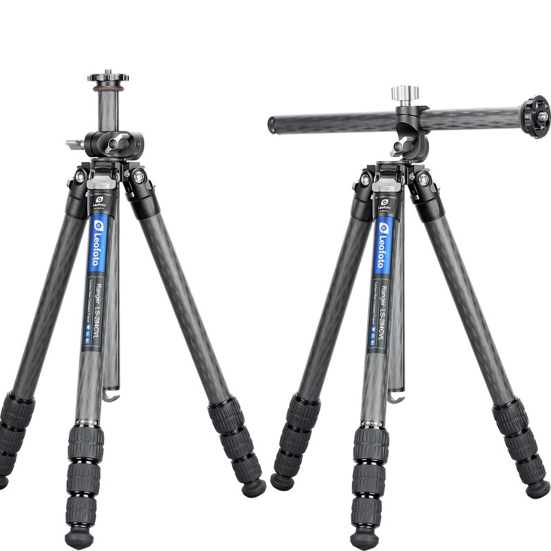 Leofoto Carbon tripod LS-284CVL Ranger mit schwenkbarer Mittelsäule
