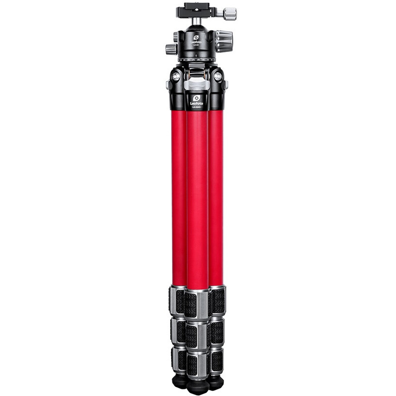 Leofoto Carbon tripod LA-324C Athena Red + Ballhead LH-40