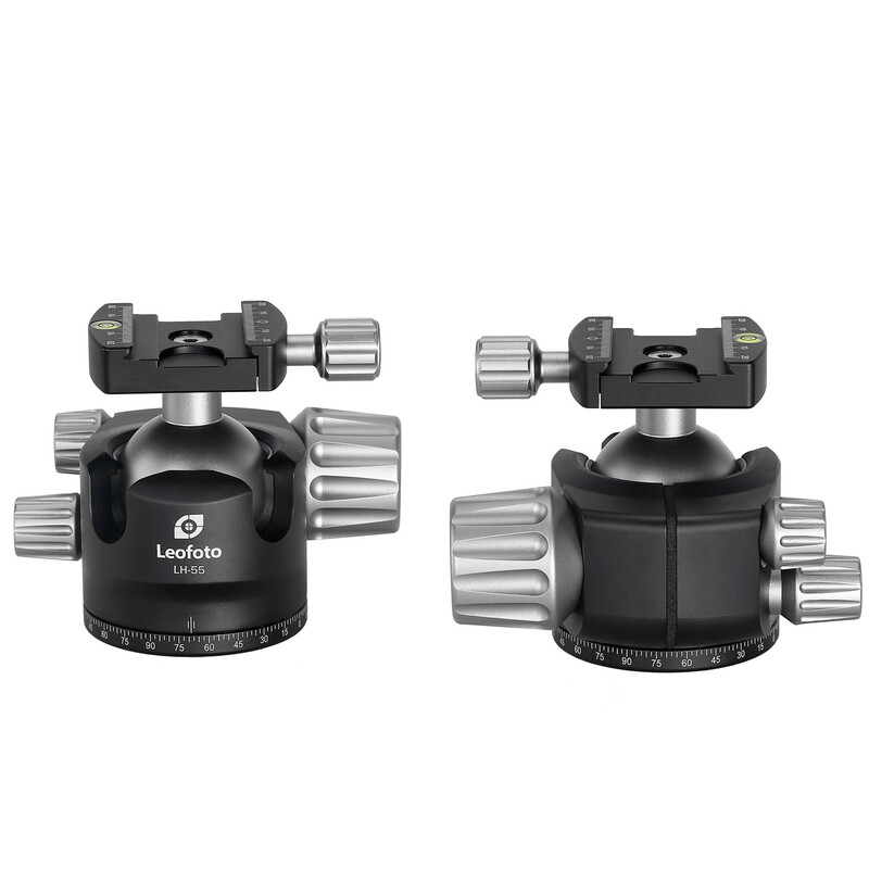 Leofoto Tripod ball-head LH-55 + quick release plate QP-70N
