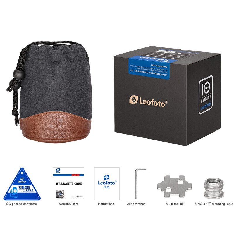 Leofoto Tripod ball-head LH-40 + Schnellwechselplatte QP-70N