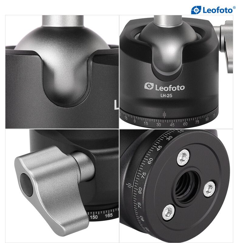 Leofoto Tripod ball-head LH-25 + PU-25 quick release plate