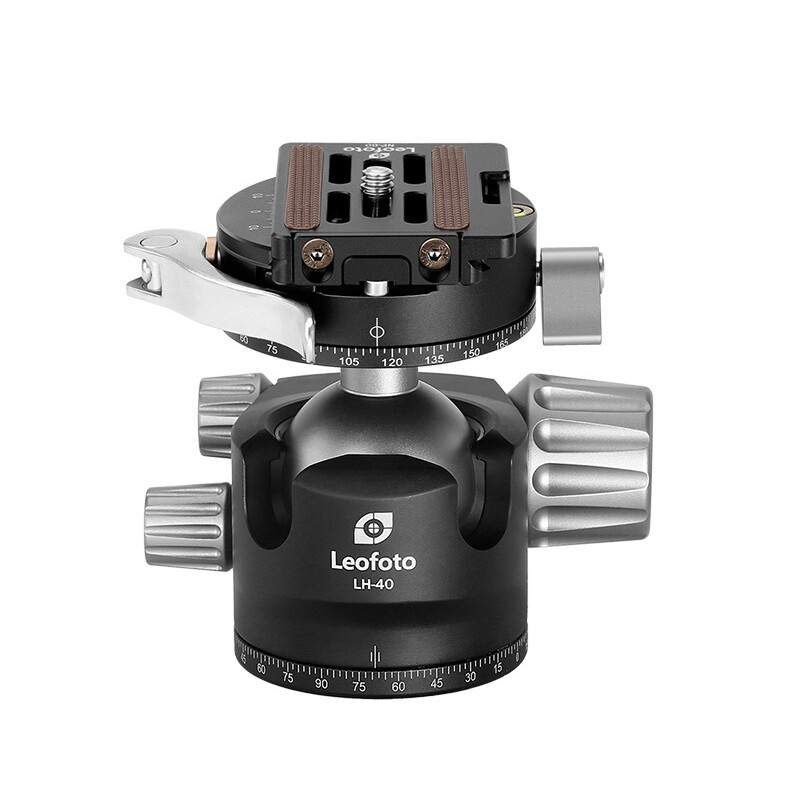 Leofoto Tripod ball-head LH-40PCL, dual panorama function + NP-60 quick release plate