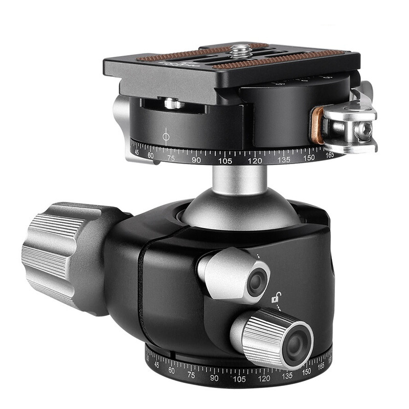 Leofoto Tripod ball-head LH-36PCL, dual panorama function + NP-60 quick release plate