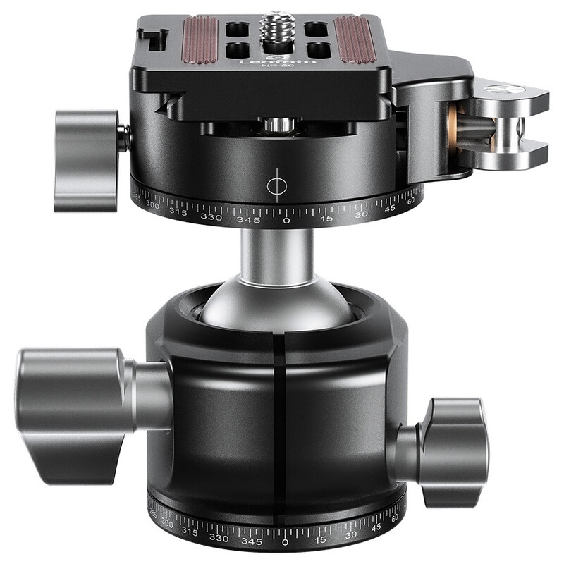 Leofoto Tripod ball-head LH-30PCL, dual panorama function + NP-60 quick release plate