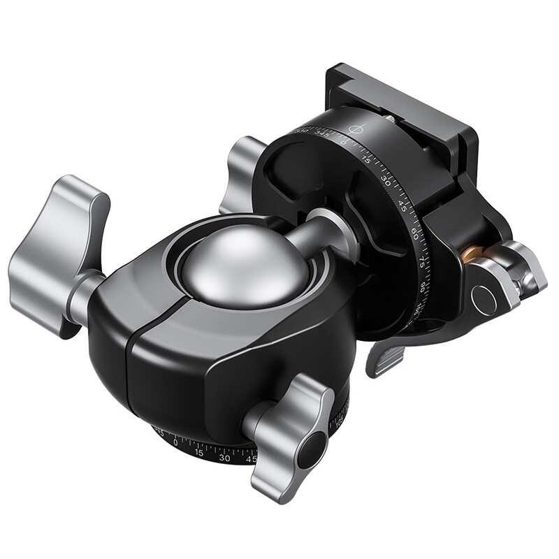 Leofoto Tripod ball-head LH-30PCL, dual panorama function + NP-60 quick release plate