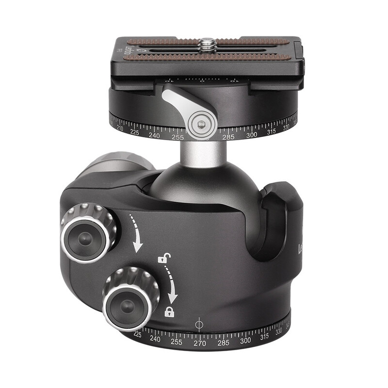 Leofoto Tripod ball-head LH-40R, dual panorama function + NP-60 quick release plate