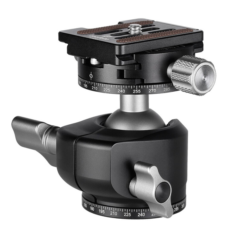 Leofoto Tripod ball-head LH-30R, Dual-Panoramafunktion + Schnellwechselplatte NP-50