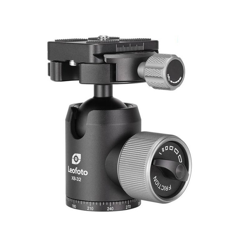 Leofoto Tripod ball-head XB-32 panorama function + quick release plate BPL-50