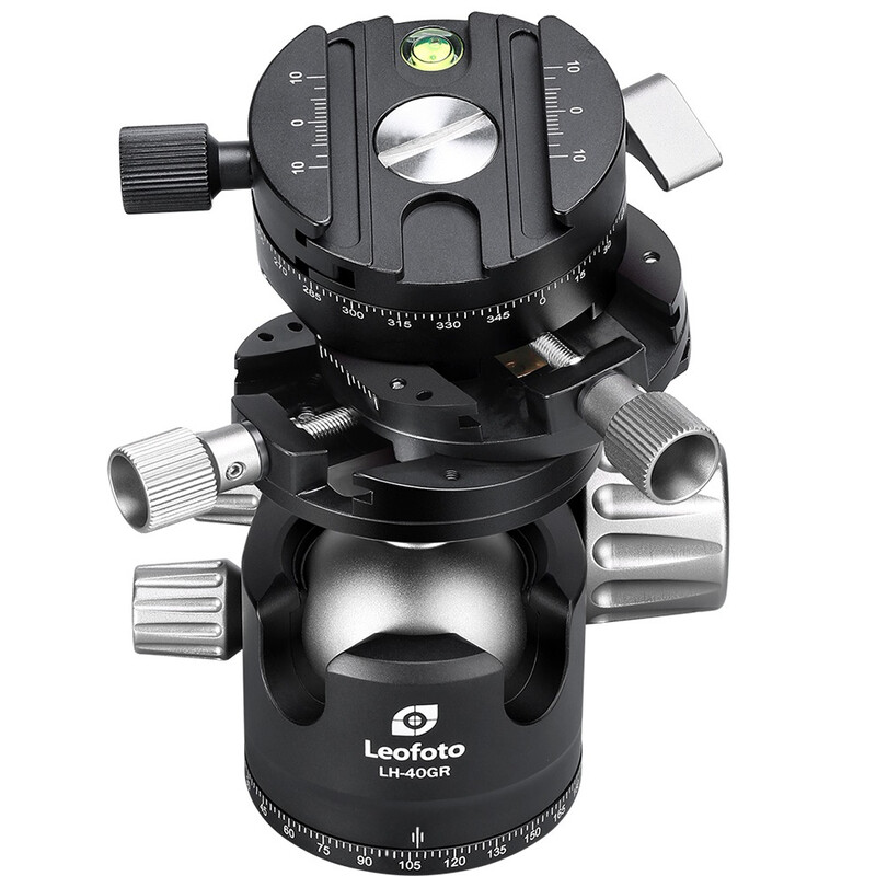 Leofoto Tripod ball-head LH-40GR ballhead with gear panorama unit