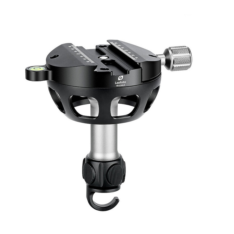 Leofoto YB-100LK levelling device 100 mm short handle with hook & Arca-Swiss mount