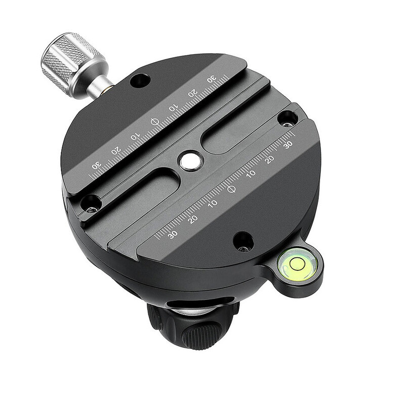 Leofoto YB-100LK levelling device 100 mm short handle with hook & Arca-Swiss mount