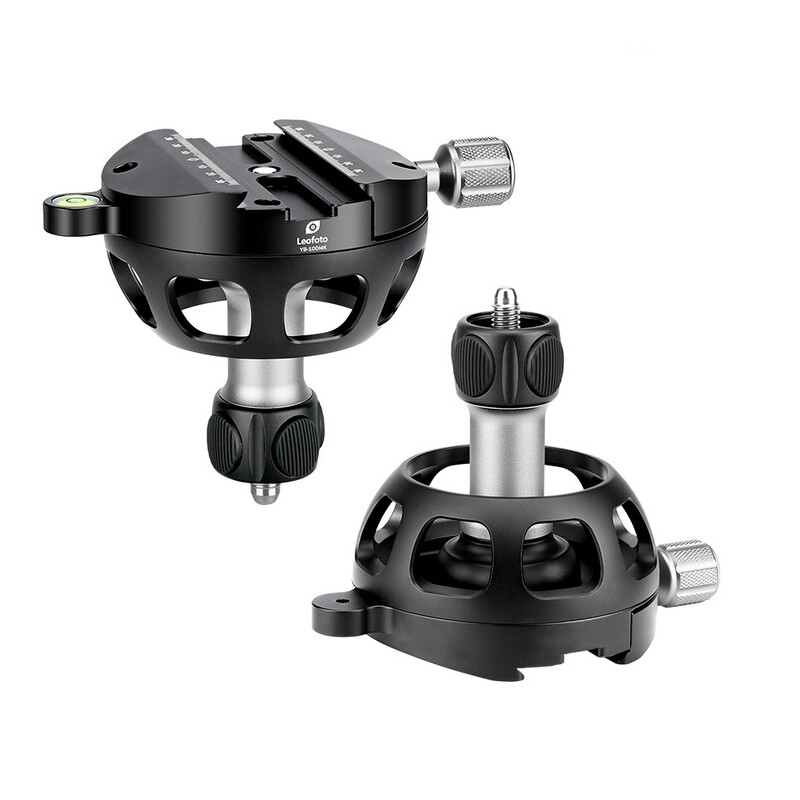 Leofoto YB-100MK levelling device 100 mm short handle with thread & Arca-Swiss mount
